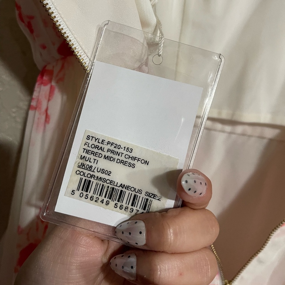 Self-Portrait | Floral Print Chiffon Tiered Midi Dress - Picture 7 of 11